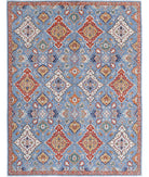 Artemix 8'11'' X 11'8'' Hand-Knotted Wool Rug 8'11'' x 11'8'' (268 X 350) / Blue / Red