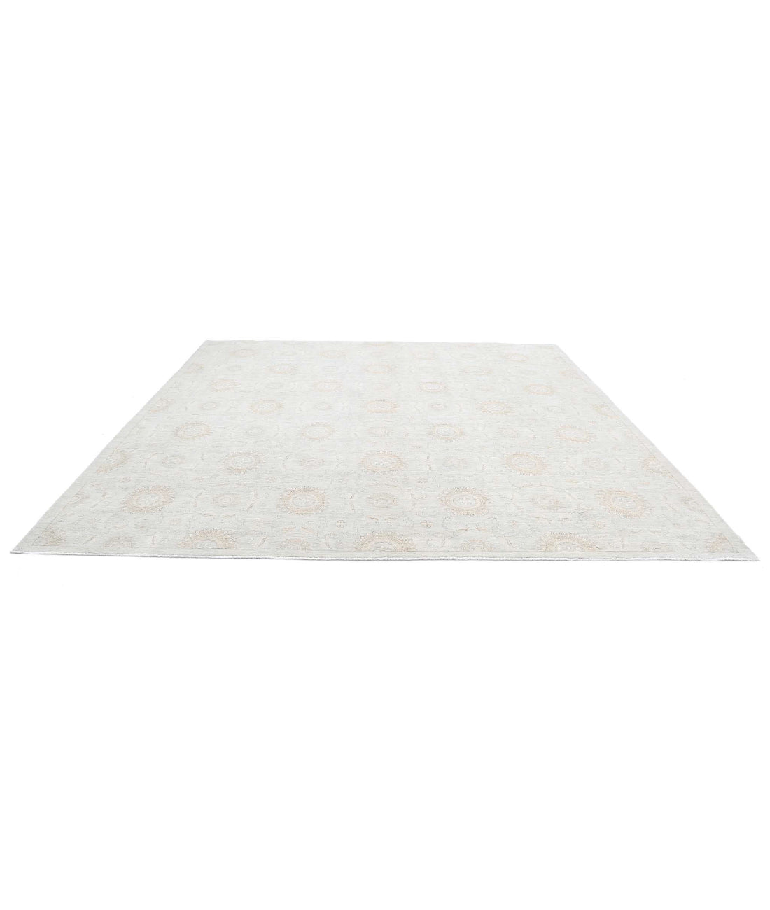 Artemix 11'0'' X 10'10'' Hand-Knotted Wool Rug 11'0'' x 10'10'' (330 X 325) / Grey / Ivory