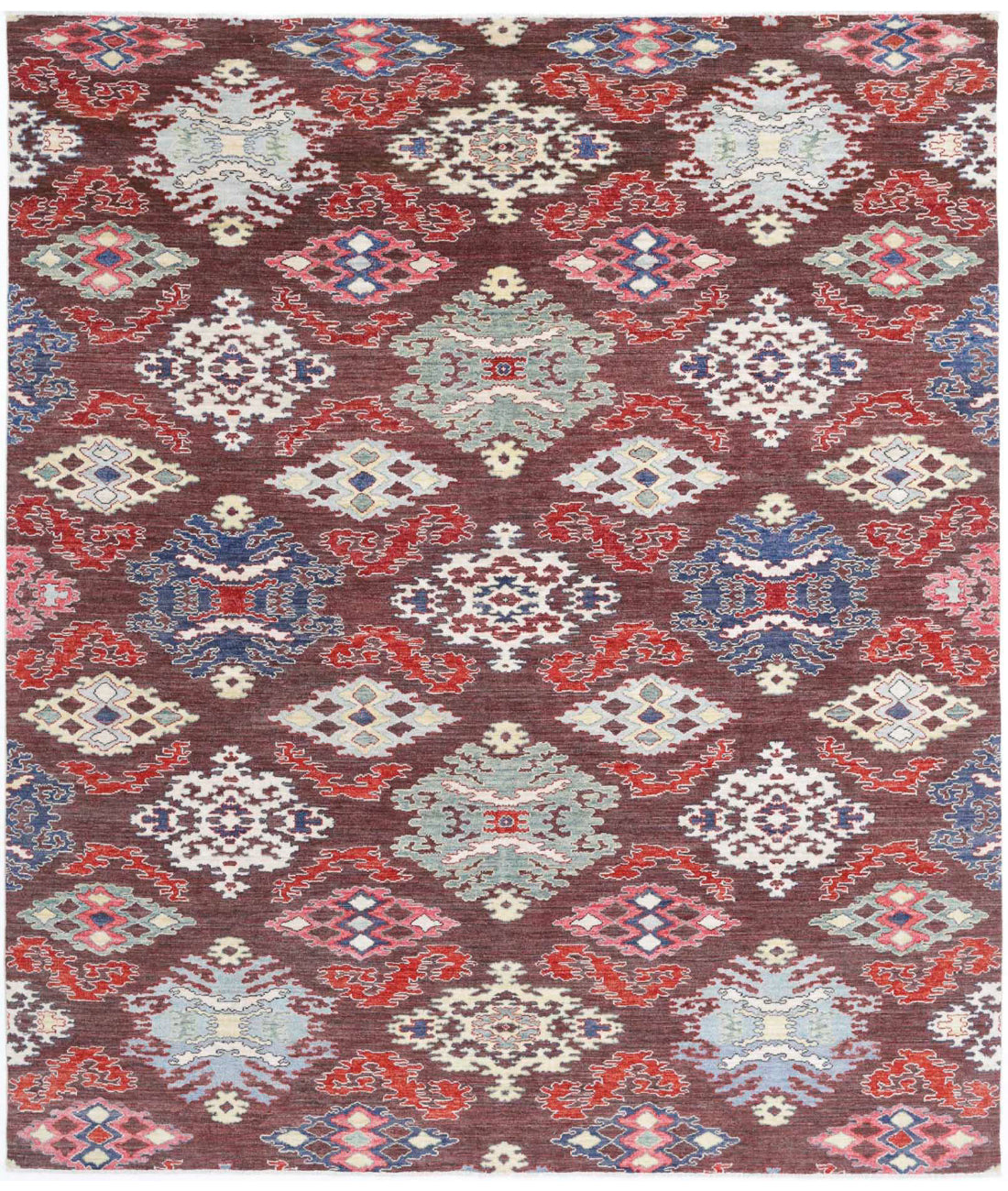 Artemix 8'0'' X 9'7'' Hand-Knotted Wool Rug 8'0'' x 9'7'' (240 X 288) / Brown / N/A