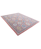 Artemix 8'0'' X 10'0'' Hand-Knotted Wool Rug 8'0'' x 10'0'' (240 X 300) / Red / Blue