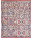 Artemix 8'0'' X 10'0'' Hand-Knotted Wool Rug 8'0'' x 10'0'' (240 X 300) / Red / Blue