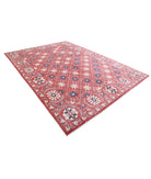 Artemix 8'5'' X 11'5'' Hand-Knotted Wool Rug 8'5'' x 11'5'' (253 X 343) / Red / Blue