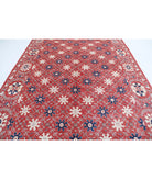 Artemix 8'5'' X 11'5'' Hand-Knotted Wool Rug 8'5'' x 11'5'' (253 X 343) / Red / Blue