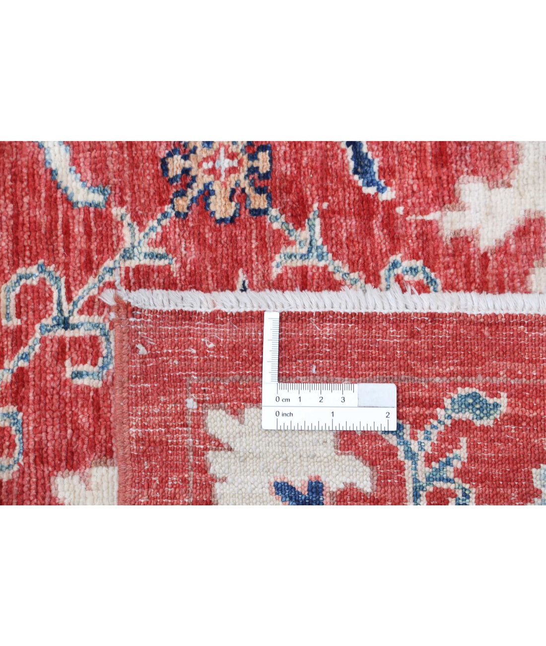 Artemix 8'5'' X 11'5'' Hand-Knotted Wool Rug 8'5'' x 11'5'' (253 X 343) / Red / Blue