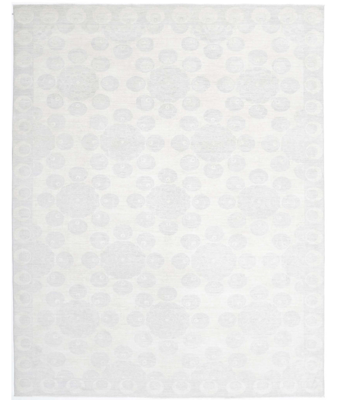 Artemix 8'11'' X 11'7'' Hand-Knotted Wool Rug 8'11'' x 11'7'' (268 X 348) / Ivory / Blue