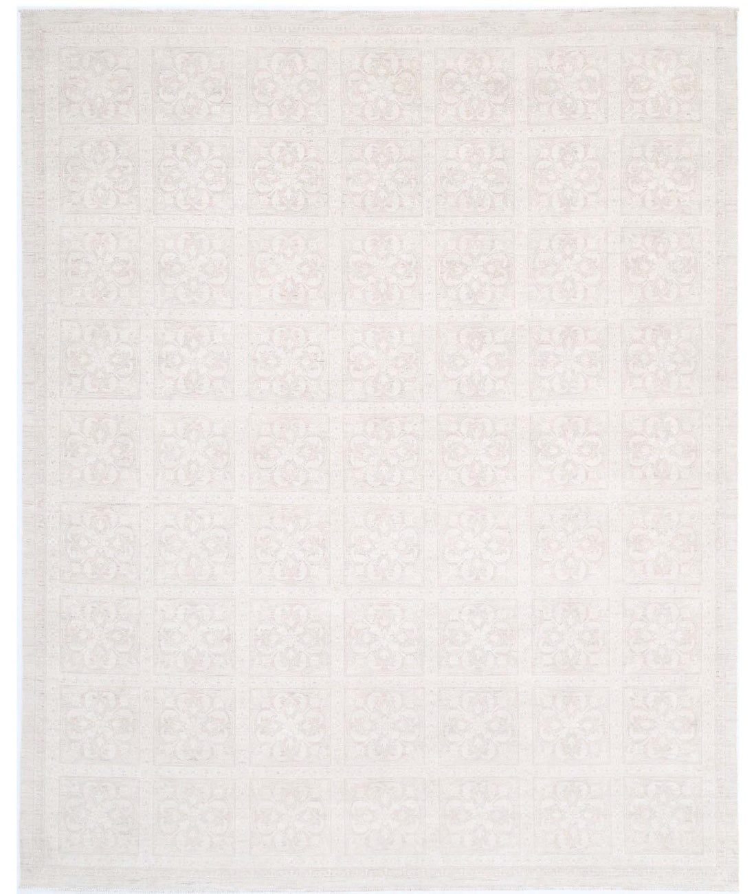 Artemix 12'2'' X 14'9'' Hand-Knotted Wool Rug 12'2'' x 14'9'' (365 X 443) / Ivory / Taupe