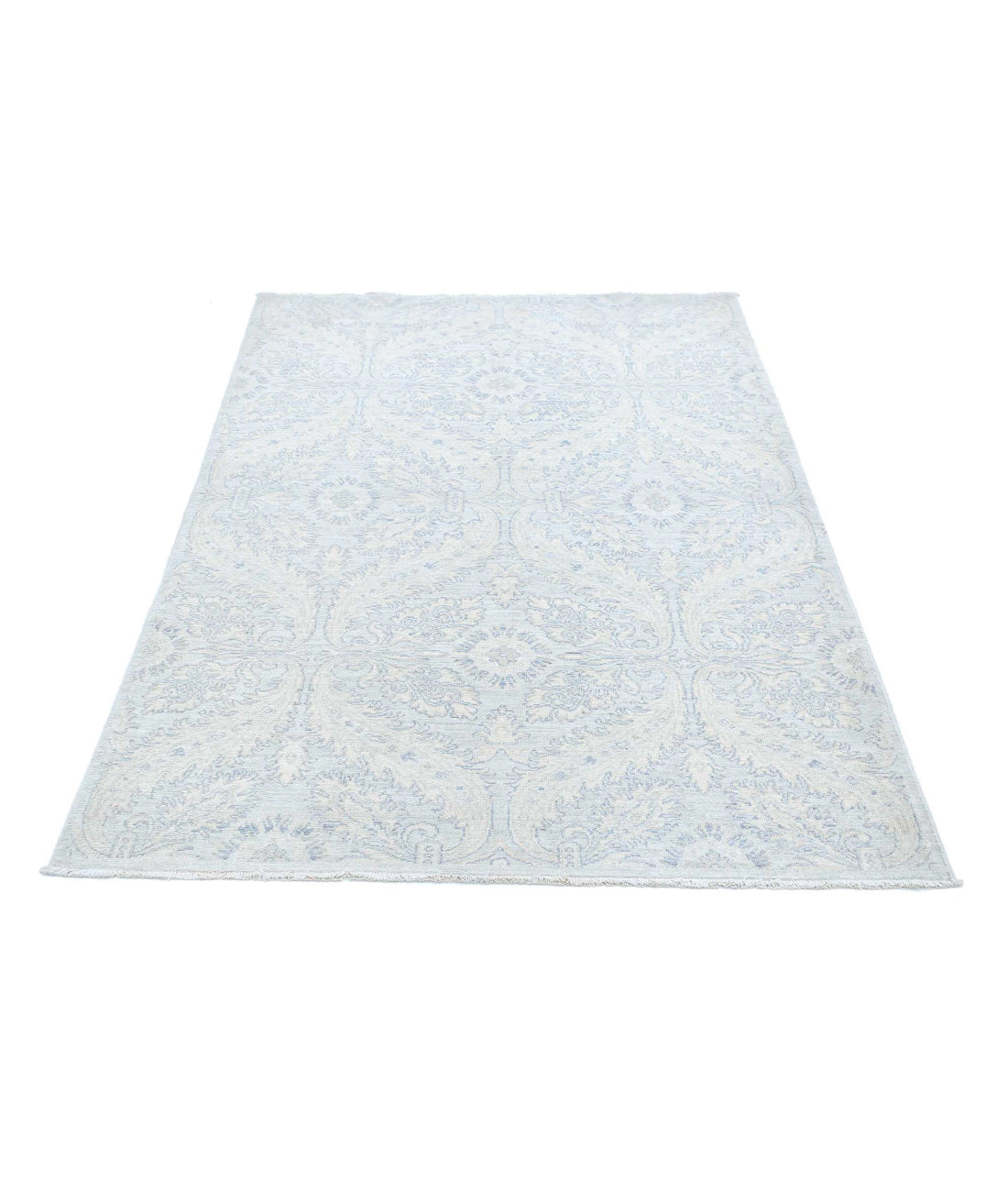 Artemix 4'0'' X 6'2'' Hand-Knotted Wool Rug 4'0'' x 6'2'' (120 X 185) / Ivory / Grey