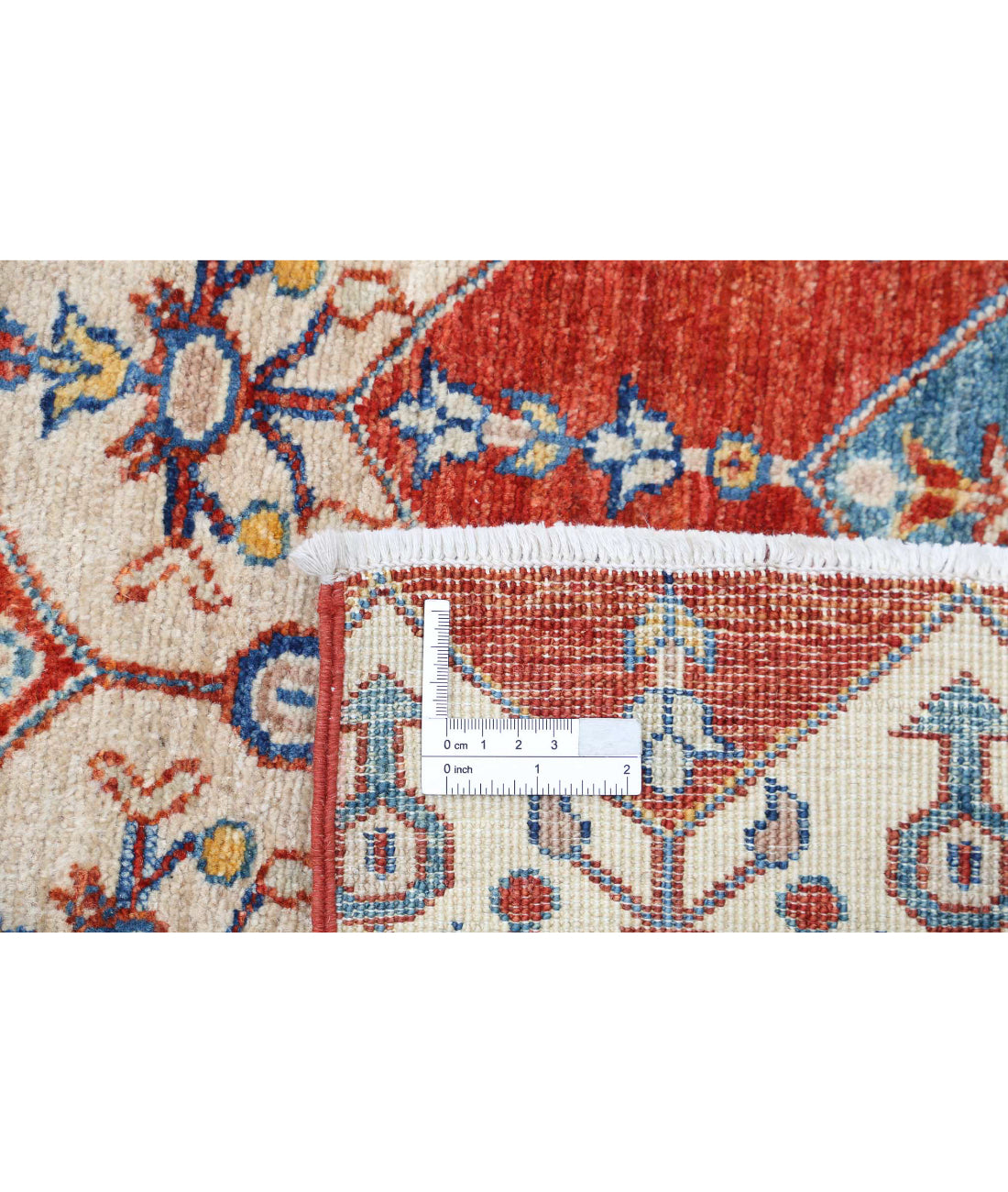 Artemix 5'6'' X 7'10'' Hand-Knotted Wool Rug 5'6'' x 7'10'' (165 X 235) / Red / Multi