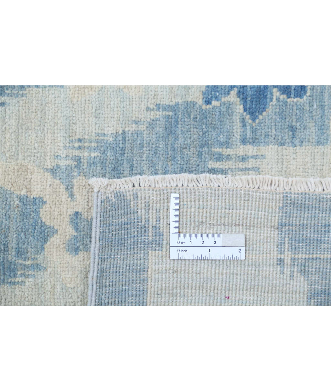 Artemix 9'0'' X 11'10'' Hand-Knotted Wool Rug 9'0'' x 11'10'' (270 X 355) / Blue / Grey