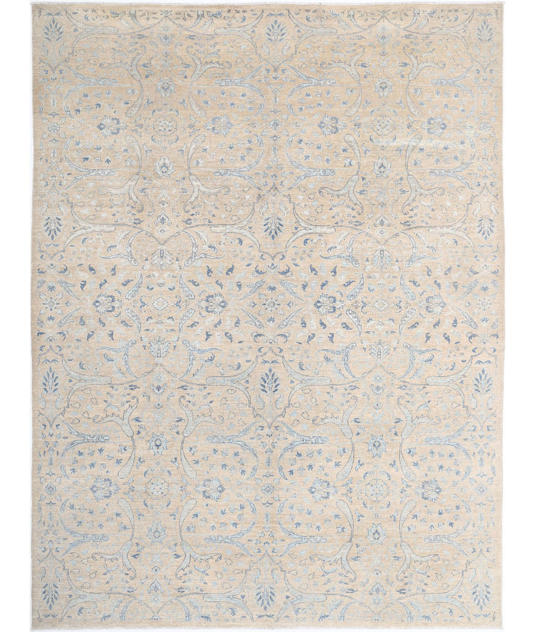 Artemix 8'11'' X 12'1'' Hand-Knotted Wool Rug 8'11'' x 12'1'' (268 X 363) / Taupe / Blue