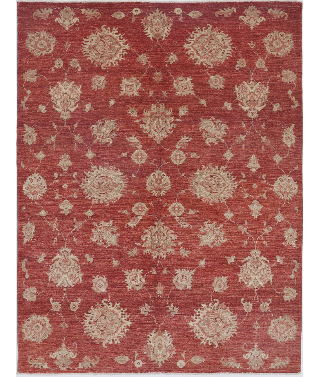 Artemix 4'10'' X 6'6'' Hand-Knotted Wool Rug 4'10'' x 6'6'' (145 X 195) / Red / Red