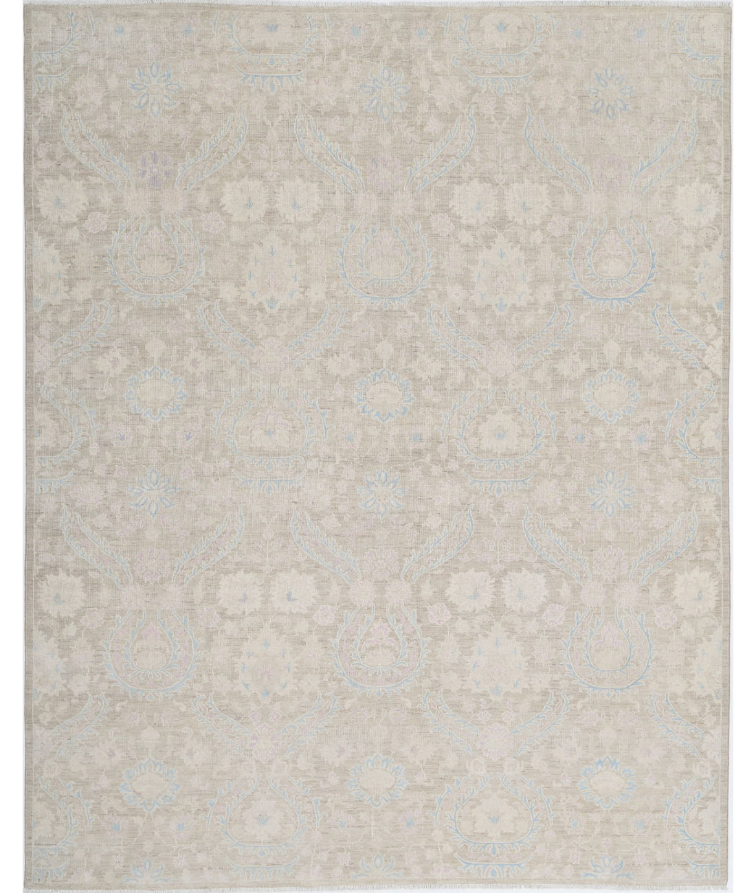 Artemix 7'11'' X 9'9'' Hand-Knotted Wool Rug 7'11'' x 9'9'' (238 X 293) / Taupe / Blue