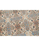 Artemix 4'10'' X 9'4'' Hand-Knotted Wool Rug 4'10'' x 9'4'' (145 X 280) / Ivory / Blue