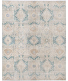 Artemix 7'10'' X 9'10'' Hand-Knotted Wool Rug 7'10'' x 9'10'' (235 X 295) / Ivory / Green