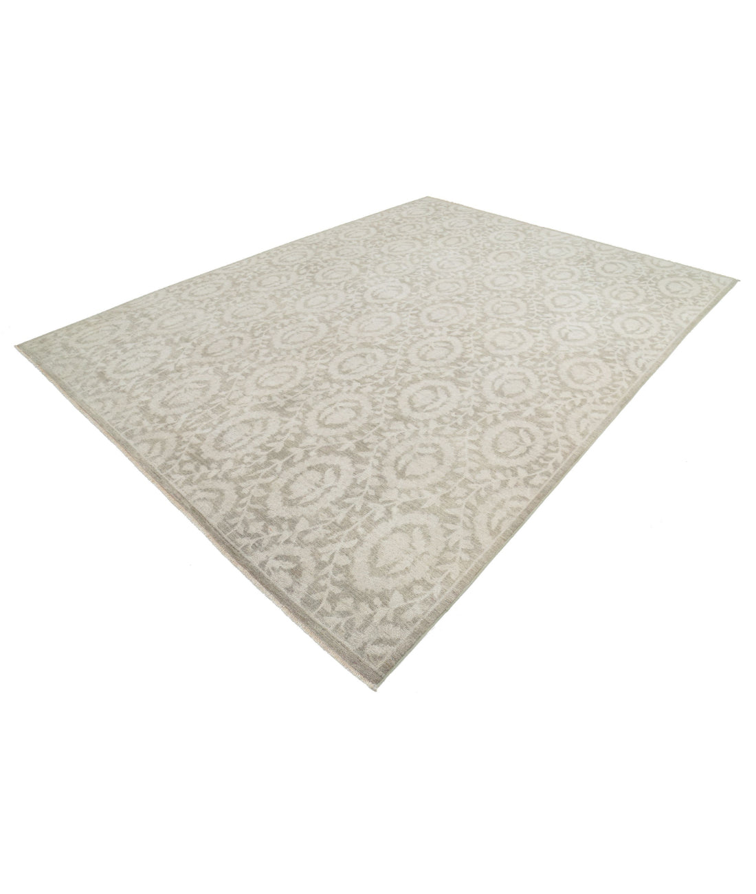 Artemix 8'8'' X 11'7'' Hand-Knotted Wool Rug 8'8'' x 11'7'' (260 X 348) / Taupe / Ivory