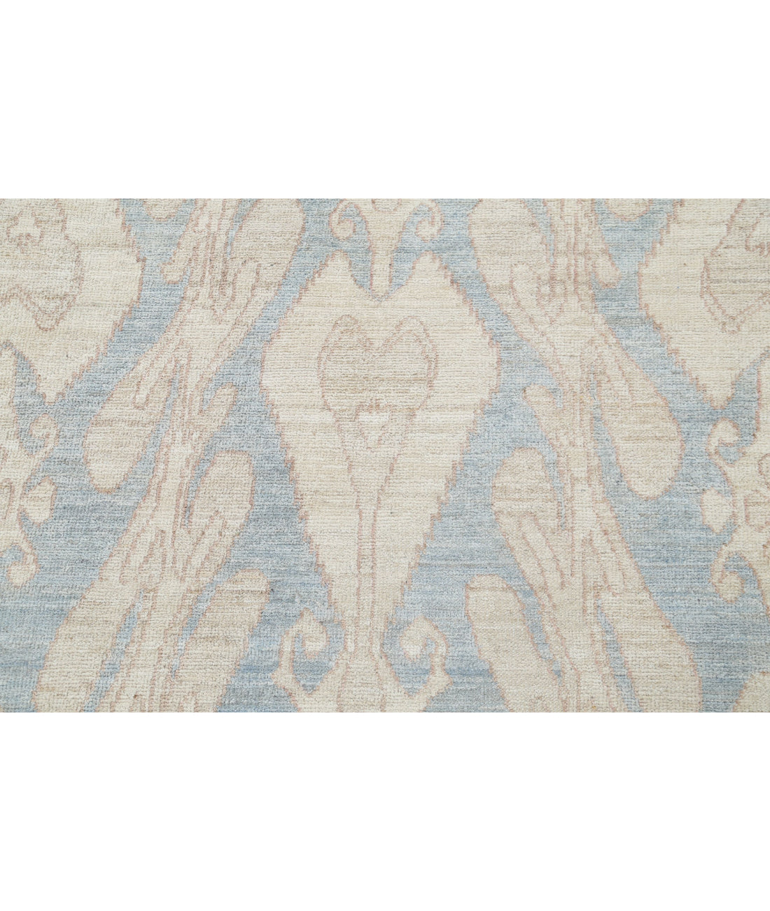 Artemix 8'8'' X 11'6'' Hand-Knotted Wool Rug 8'8'' x 11'6'' (260 X 345) / Blue / Ivory