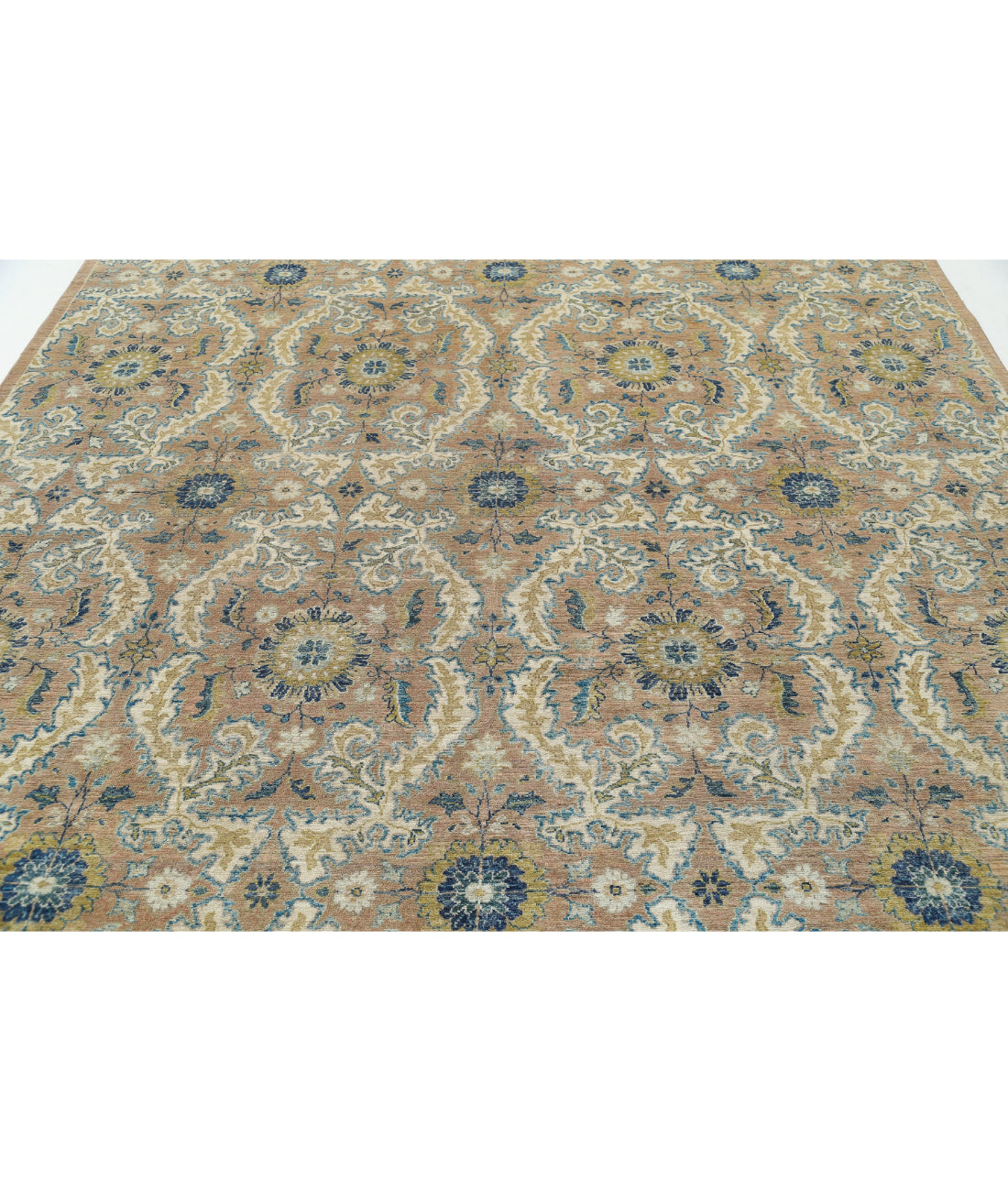 Artemix 8'10'' X 12'2'' Hand-Knotted Wool Rug 8'10'' x 12'2'' (265 X 365) / Tan / Ivory