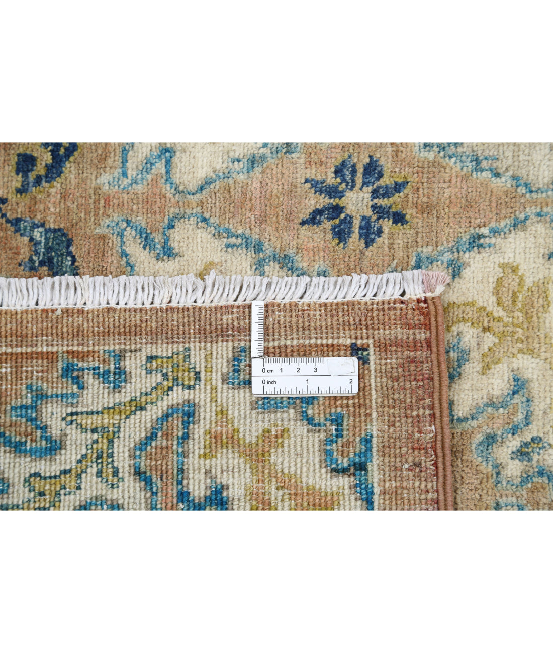 Artemix 8'10'' X 12'2'' Hand-Knotted Wool Rug 8'10'' x 12'2'' (265 X 365) / Tan / Ivory