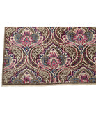 Artemix 5'2'' X 11'4'' Hand-Knotted Wool Rug 5'2'' x 11'4'' (155 X 340) / Brown / Pink