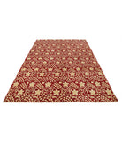 Artemix 6'7'' X 9'5'' Hand-Knotted Wool Rug 6'7'' x 9'5'' (198 X 283) / Red / Ivory