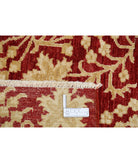 Artemix 6'7'' X 9'5'' Hand-Knotted Wool Rug 6'7'' x 9'5'' (198 X 283) / Red / Ivory