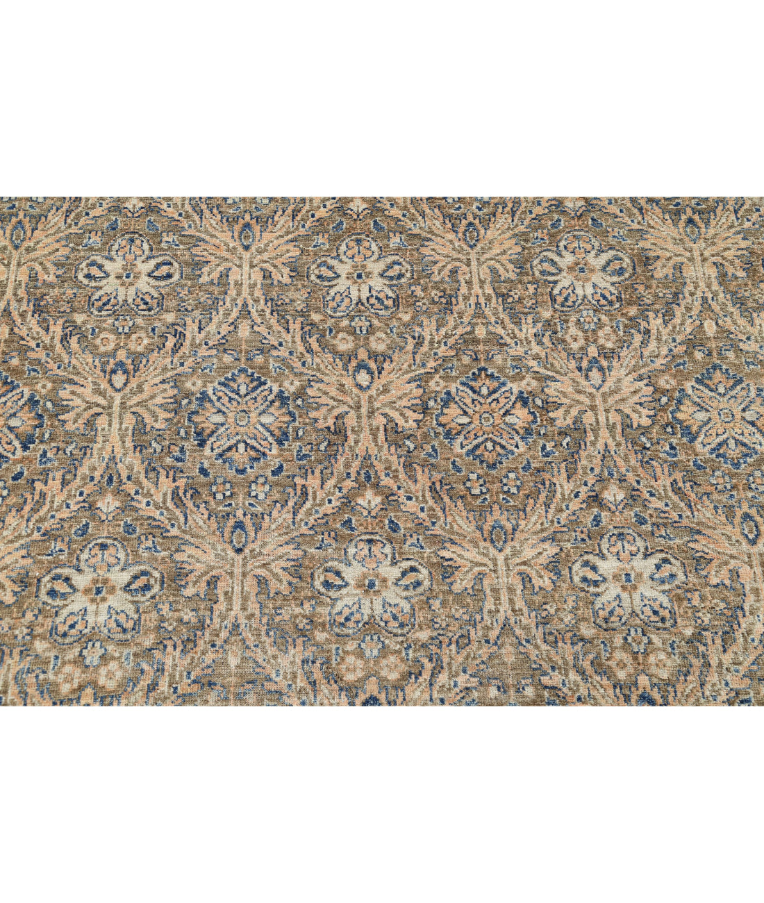 Artemix 8'11'' X 11'8'' Hand-Knotted Wool Rug 8'11'' x 11'8'' (268 X 350) / Brown / Blue