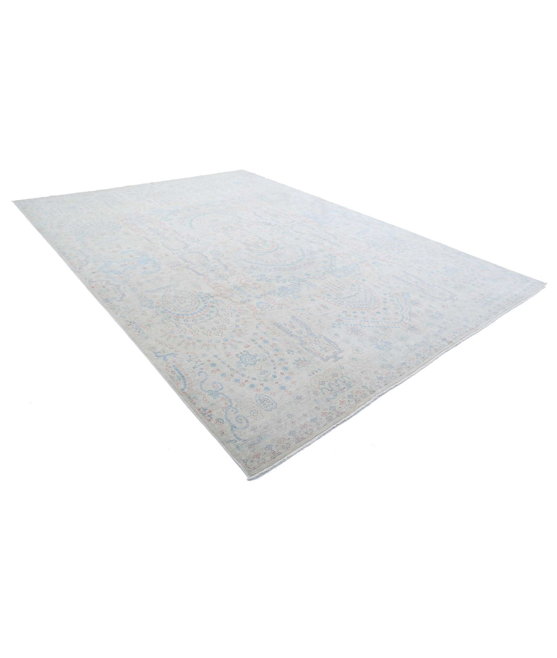 Artemix 9'10'' X 13'8'' Hand-Knotted Wool Rug 9'10'' x 13'8'' (295 X 410) / Ivory / Red