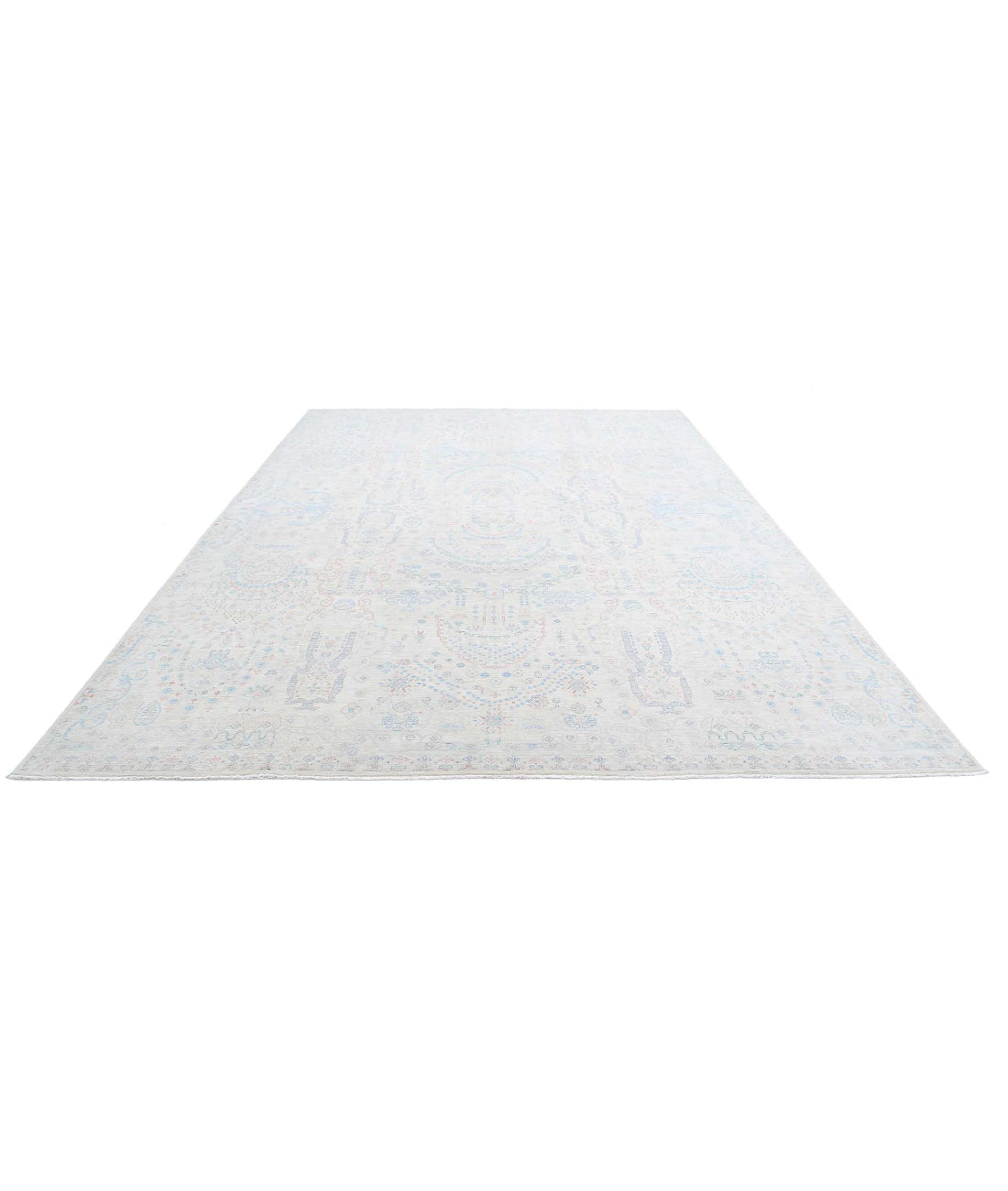 Artemix 9'10'' X 13'8'' Hand-Knotted Wool Rug 9'10'' x 13'8'' (295 X 410) / Ivory / Red