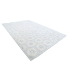 Artemix 9'9'' X 13'11'' Hand-Knotted Wool Rug 9'9'' x 13'11'' (293 X 418) / Blue / Ivory