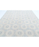 Artemix 9'9'' X 13'11'' Hand-Knotted Wool Rug 9'9'' x 13'11'' (293 X 418) / Blue / Ivory