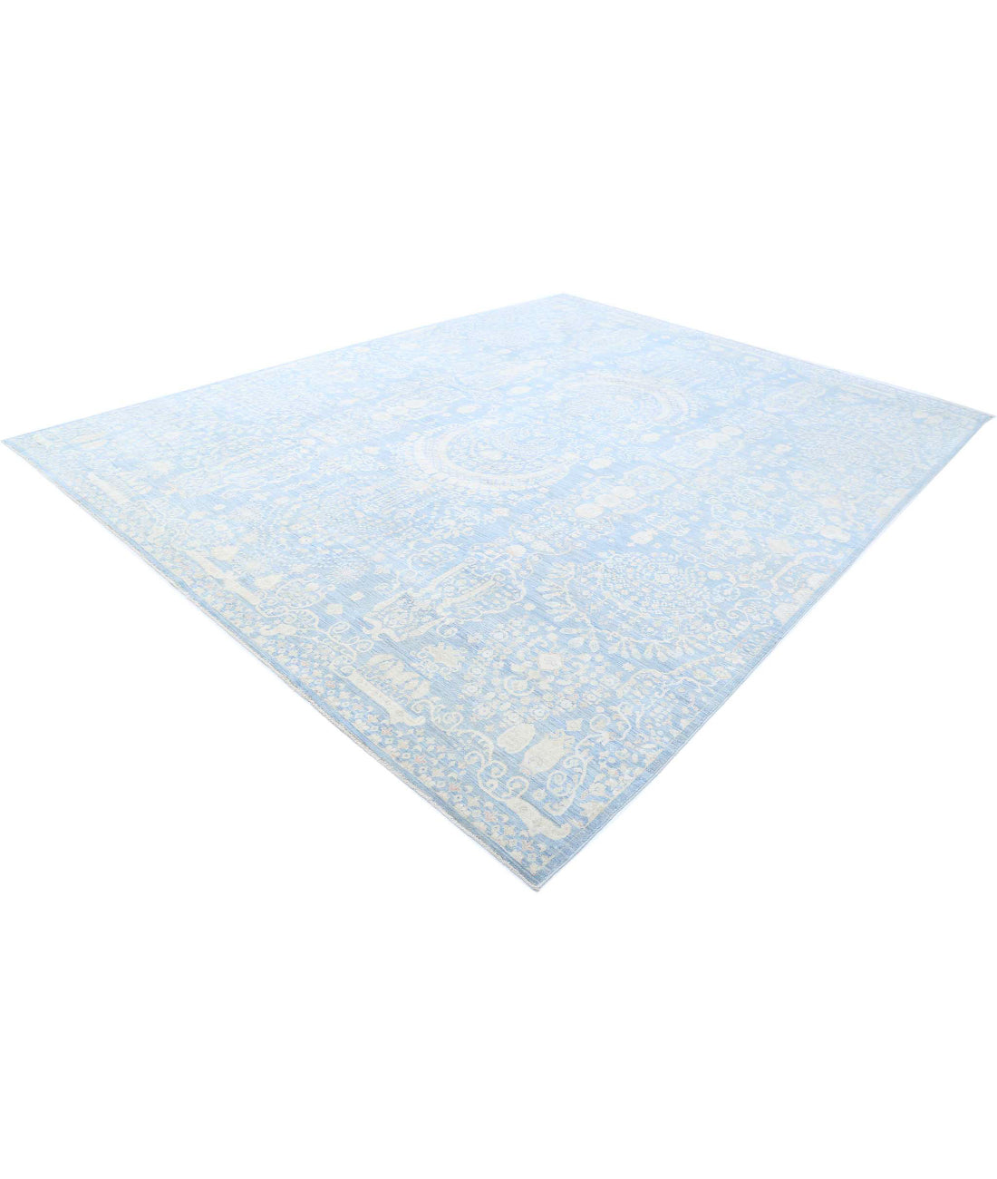 Ariana 10'0'' X 13'2'' Hand-Knotted Wool Rug 10'0'' x 13'2'' (300 X 395) / Teal / Teal