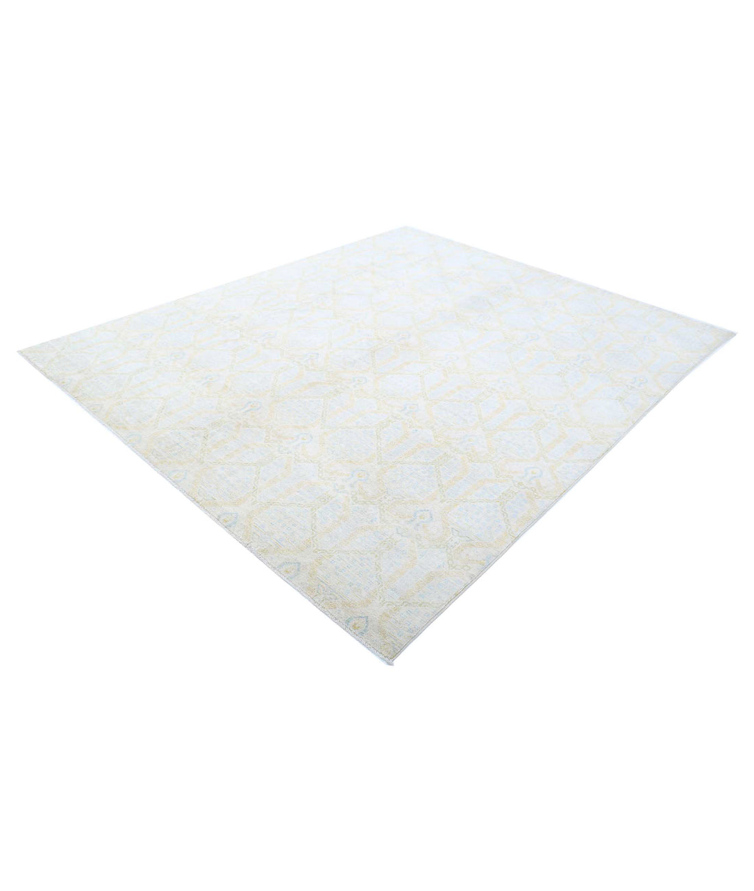 Ariana 7'9'' X 9'4'' Hand-Knotted Wool Rug 7'9'' x 9'4'' (233 X 280) / Ivory / Gold