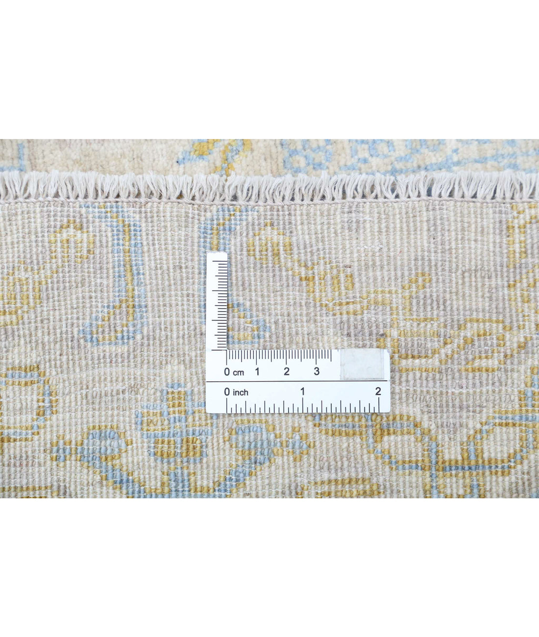 Ariana 7'9'' X 9'4'' Hand-Knotted Wool Rug 7'9'' x 9'4'' (233 X 280) / Ivory / Gold