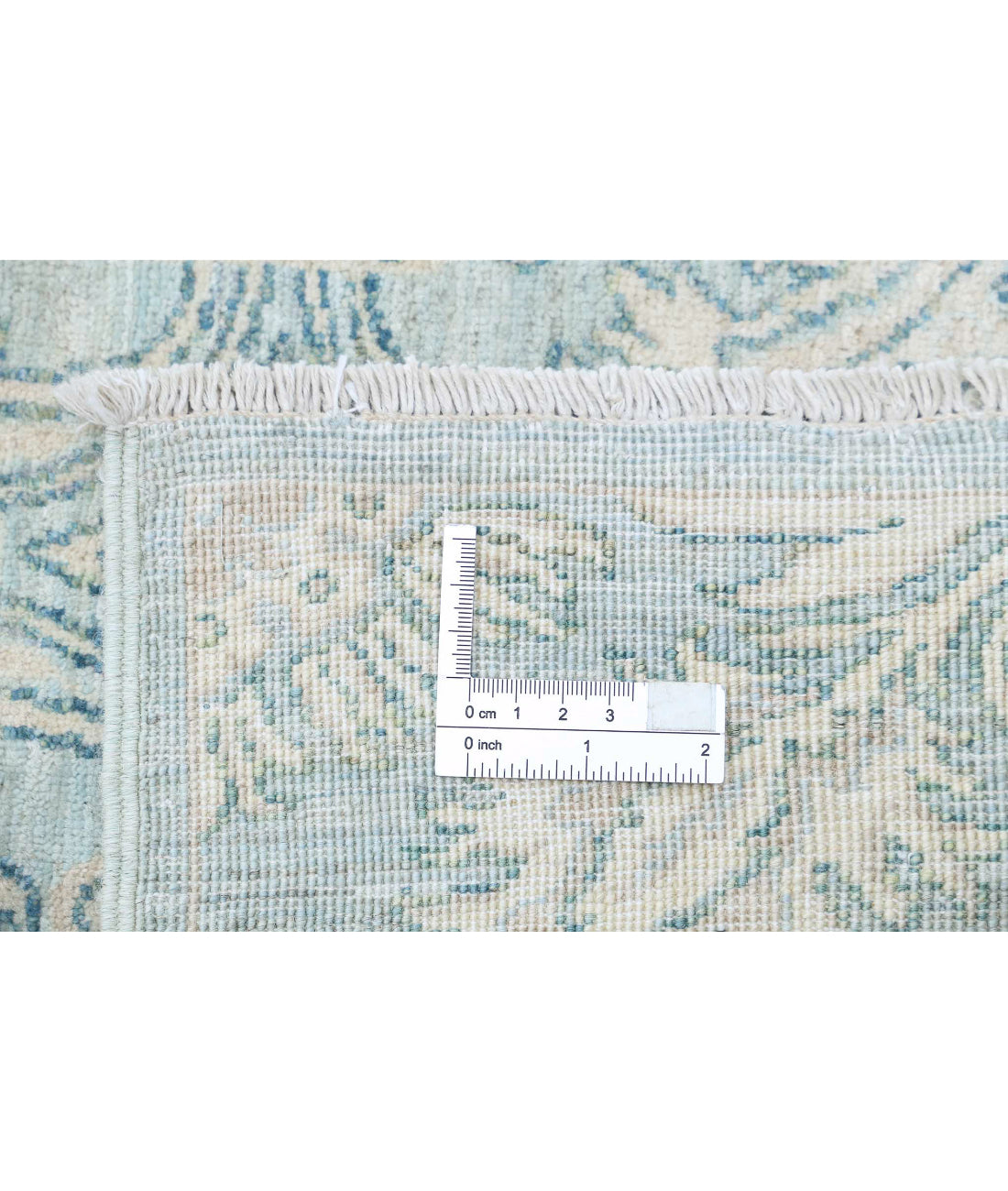 Ariana 8'10'' X 11'5'' Hand-Knotted Wool Rug 8'10'' x 11'5'' (265 X 343) / Teal / Teal