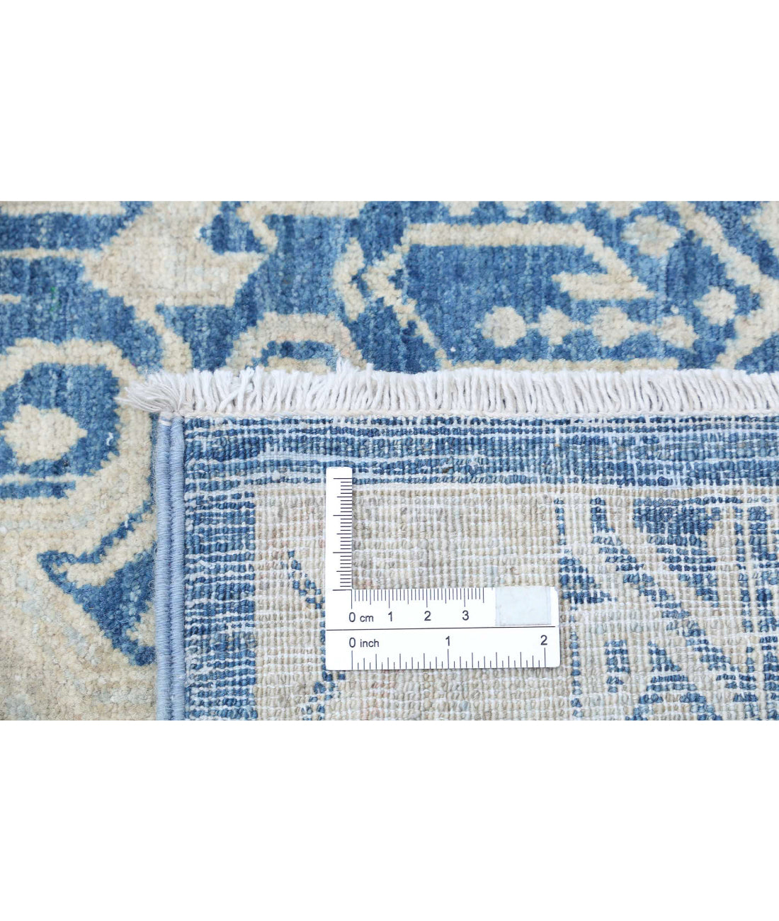 Artemix 8'9'' X 11'3'' Hand-Knotted Wool Rug 8'9'' x 11'3'' (263 X 338) / Blue / Ivory