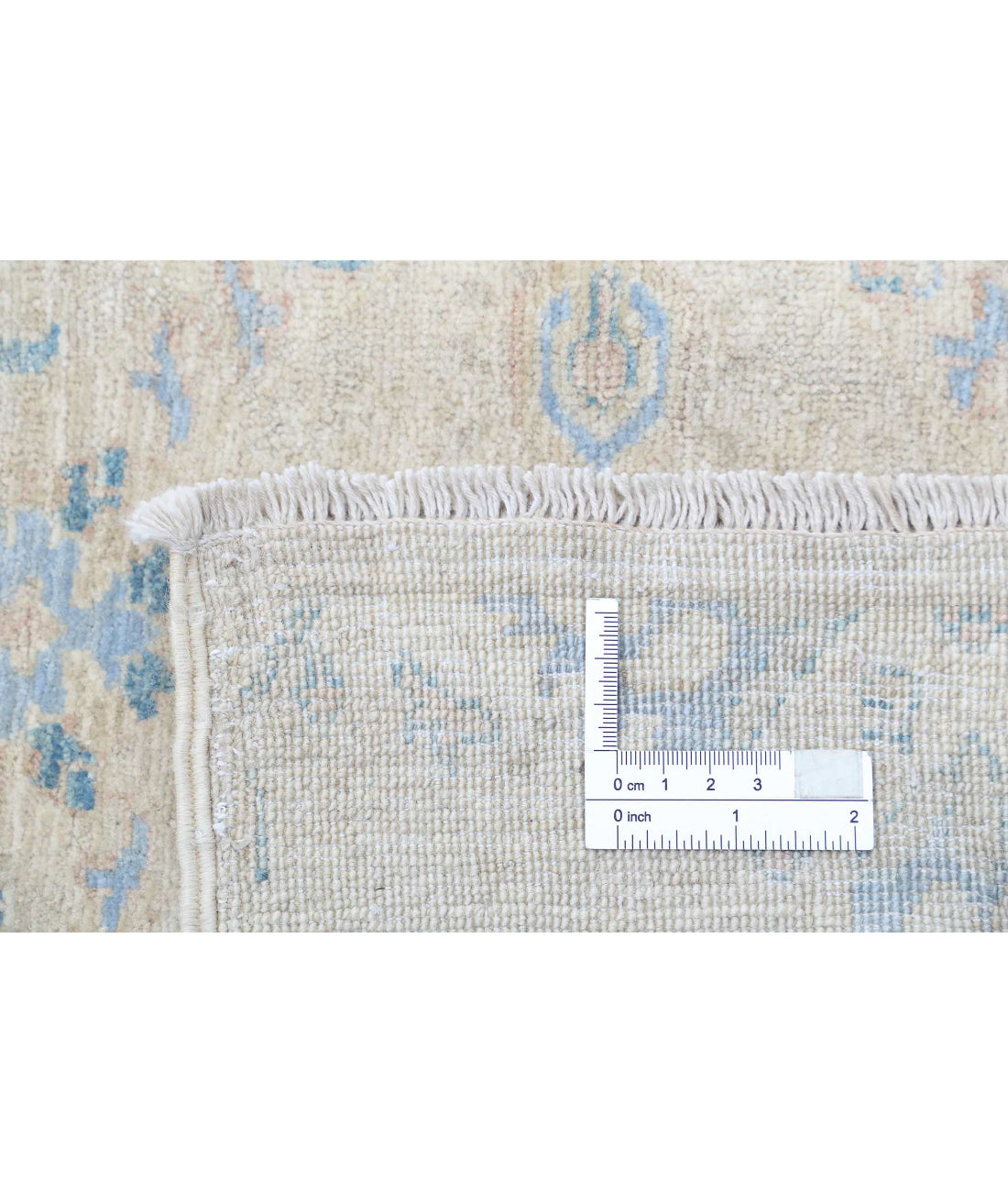 Artemix 8'0'' X 10'0'' Hand-Knotted Wool Rug 8'0'' x 10'0'' (240 X 300) / Ivory / Blue