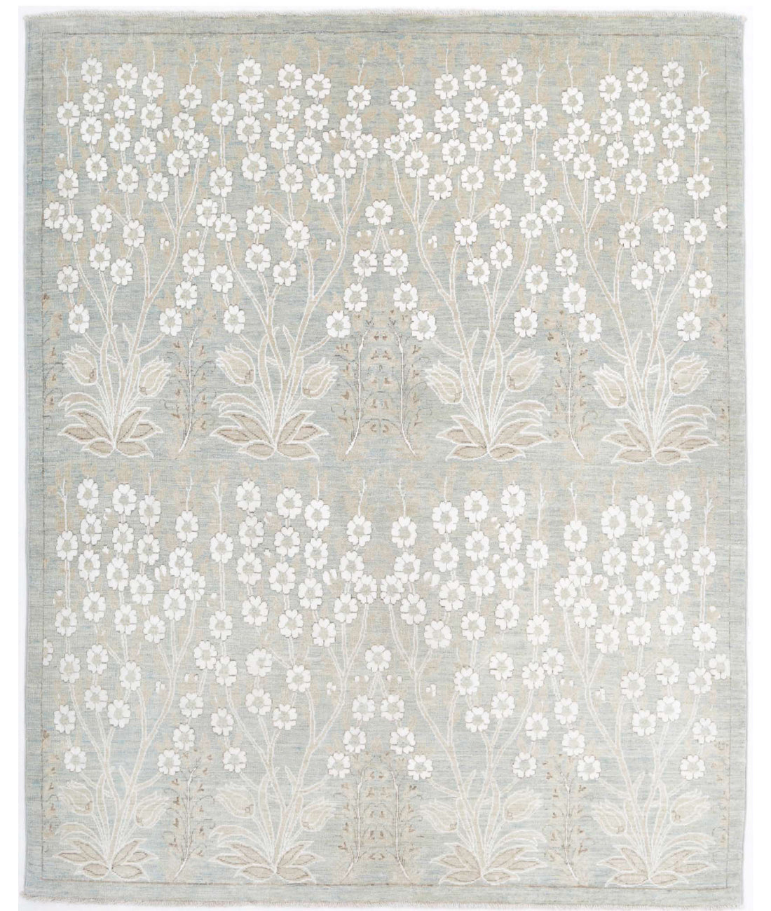 Ariana 4'10'' X 5'10'' Hand-Knotted Wool Rug 4'10'' x 5'10'' (145 X 175) / Green / N/A