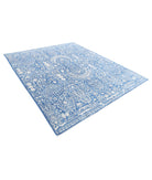 Ariana 8'0'' X 9'8'' Hand-Knotted Wool Rug 8'0'' x 9'8'' (240 X 290) / Blue / Ivory