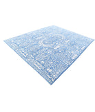 Ariana 8'0'' X 9'8'' Hand-Knotted Wool Rug 8'0'' x 9'8'' (240 X 290) / Blue / Ivory