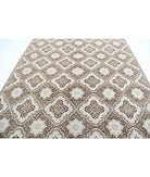 Artemix 7'11'' X 10'0'' Hand-Knotted Wool Rug 7'11'' x 10'0'' (238 X 300) / Brown / Ivory