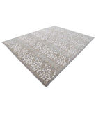 Artemix 8'11'' X 11'8'' Hand-Knotted Wool Rug 8'11'' x 11'8'' (268 X 350) / Grey / White