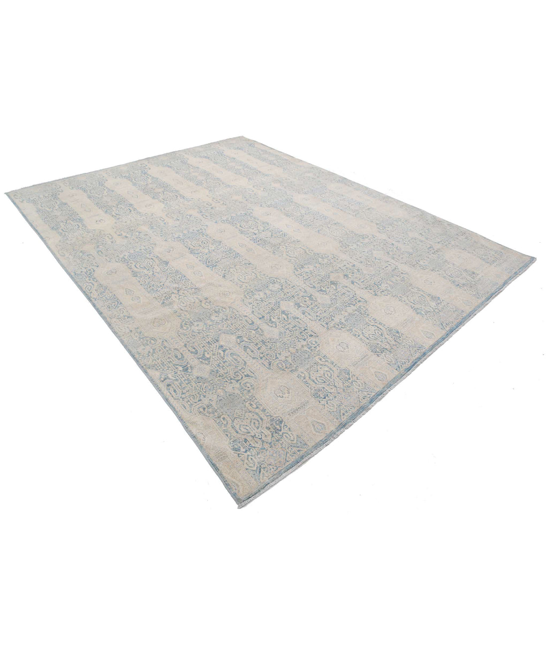 Artemix 7'11'' X 10'4'' Hand-Knotted Wool Rug 7'11'' x 10'4'' (238 X 310) / Blue / Ivory