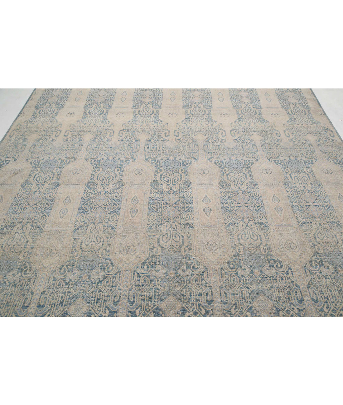 Artemix 7'11'' X 10'4'' Hand-Knotted Wool Rug 7'11'' x 10'4'' (238 X 310) / Blue / Ivory