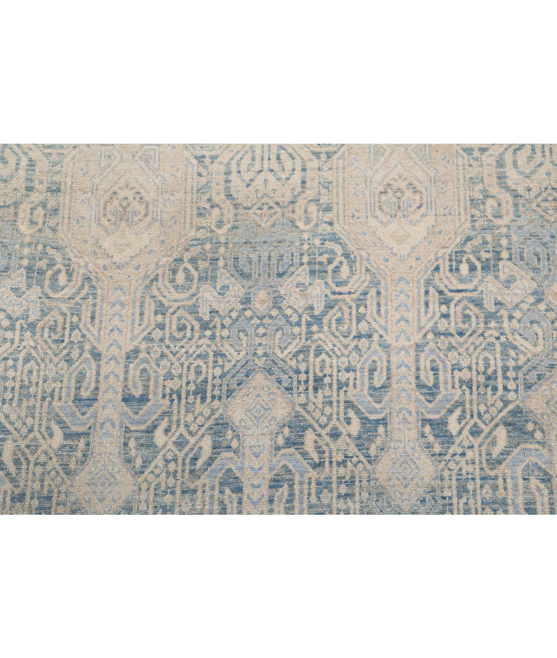 Artemix 7'11'' X 10'4'' Hand-Knotted Wool Rug 7'11'' x 10'4'' (238 X 310) / Blue / Ivory