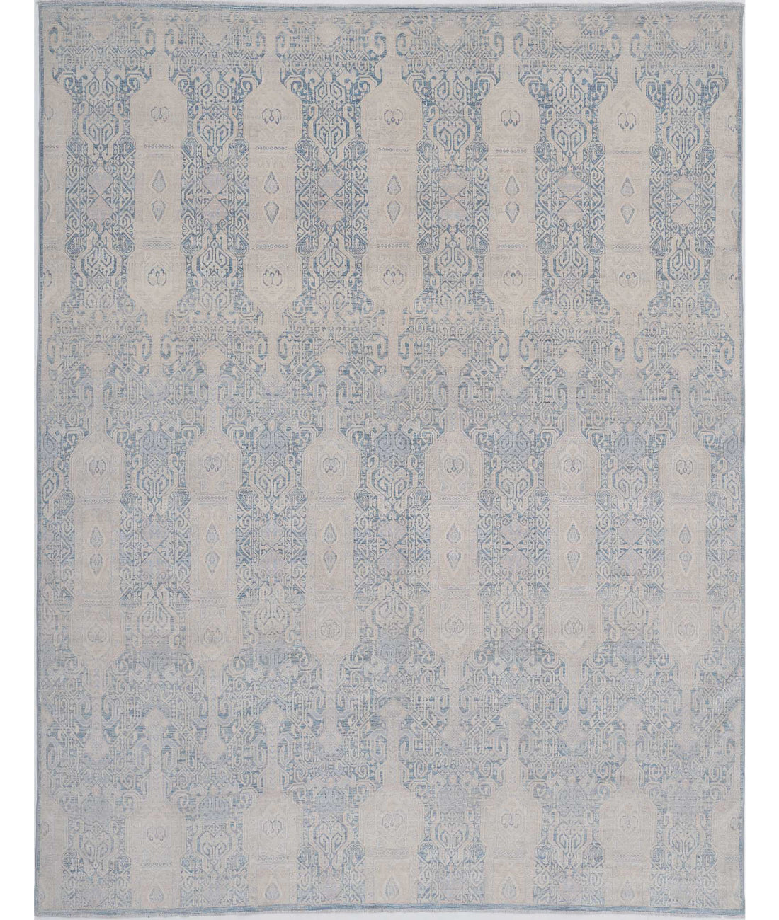 Artemix 7'11'' X 10'4'' Hand-Knotted Wool Rug 7'11'' x 10'4'' (238 X 310) / Blue / Ivory