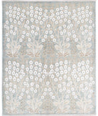 Artemix 4'9'' X 5'9'' Hand-Knotted Wool-Cotton Rug 4'9'' x 5'9'' (143 X 173) / Blue / White