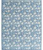 Artemix 9'0'' X 11'5'' Hand-Knotted Wool Rug 9'0'' x 11'5'' (270 X 343) / Blue / Ivory