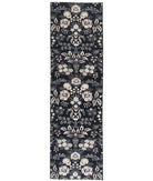 Artemix 3'0'' X 11'1'' Hand-Knotted Wool Rug 3'0'' x 11'1'' (90 X 333) / Black / Ivory