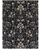 Artemix 9'8'' X 13'4'' Hand-Knotted Wool Rug 9'8'' x 13'4'' (290 X 400) / Black / Black