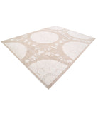 Serenity 9'0'' X 11'11'' Hand-Knotted Wool Rug 9'0'' x 11'11'' (270 X 358) / Brown / Ivory